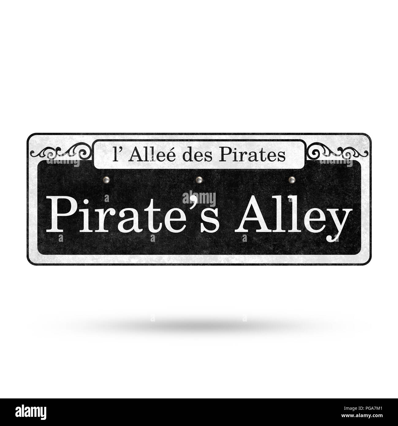 Straßenschilder New Orleans French Quarter Street Name Sammlung Stockfoto