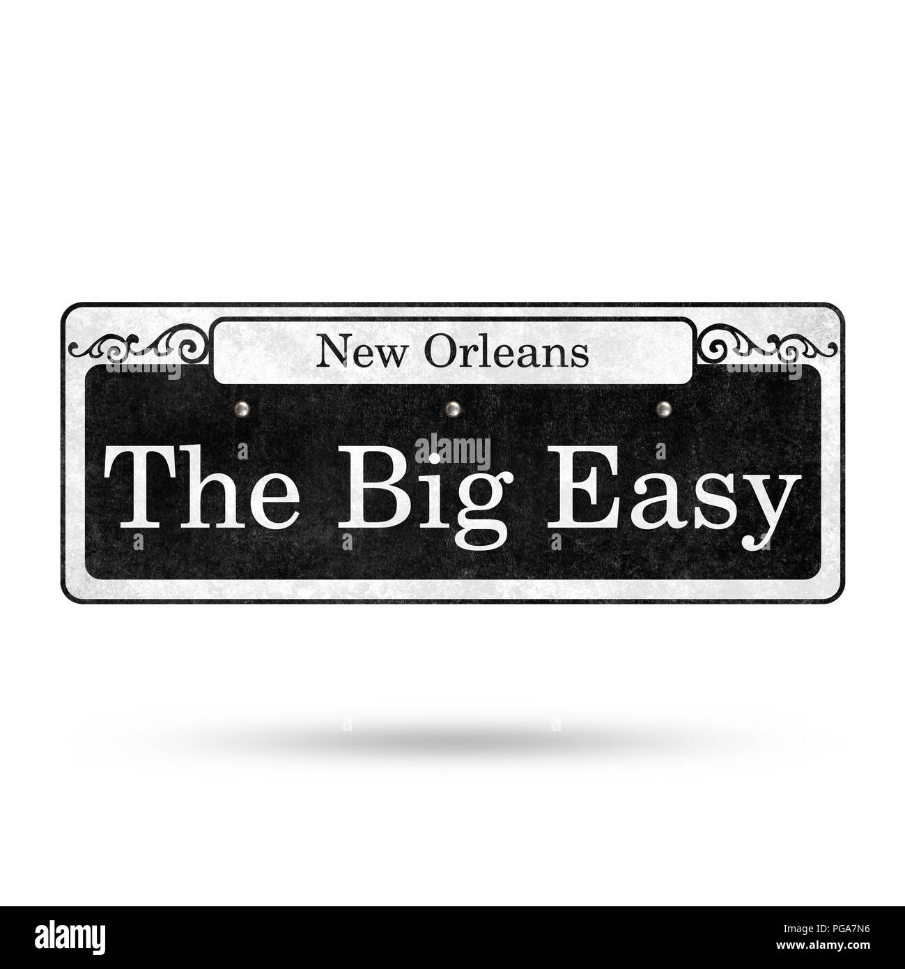 Straßenschilder New Orleans French Quarter Street Name Sammlung Stockfoto