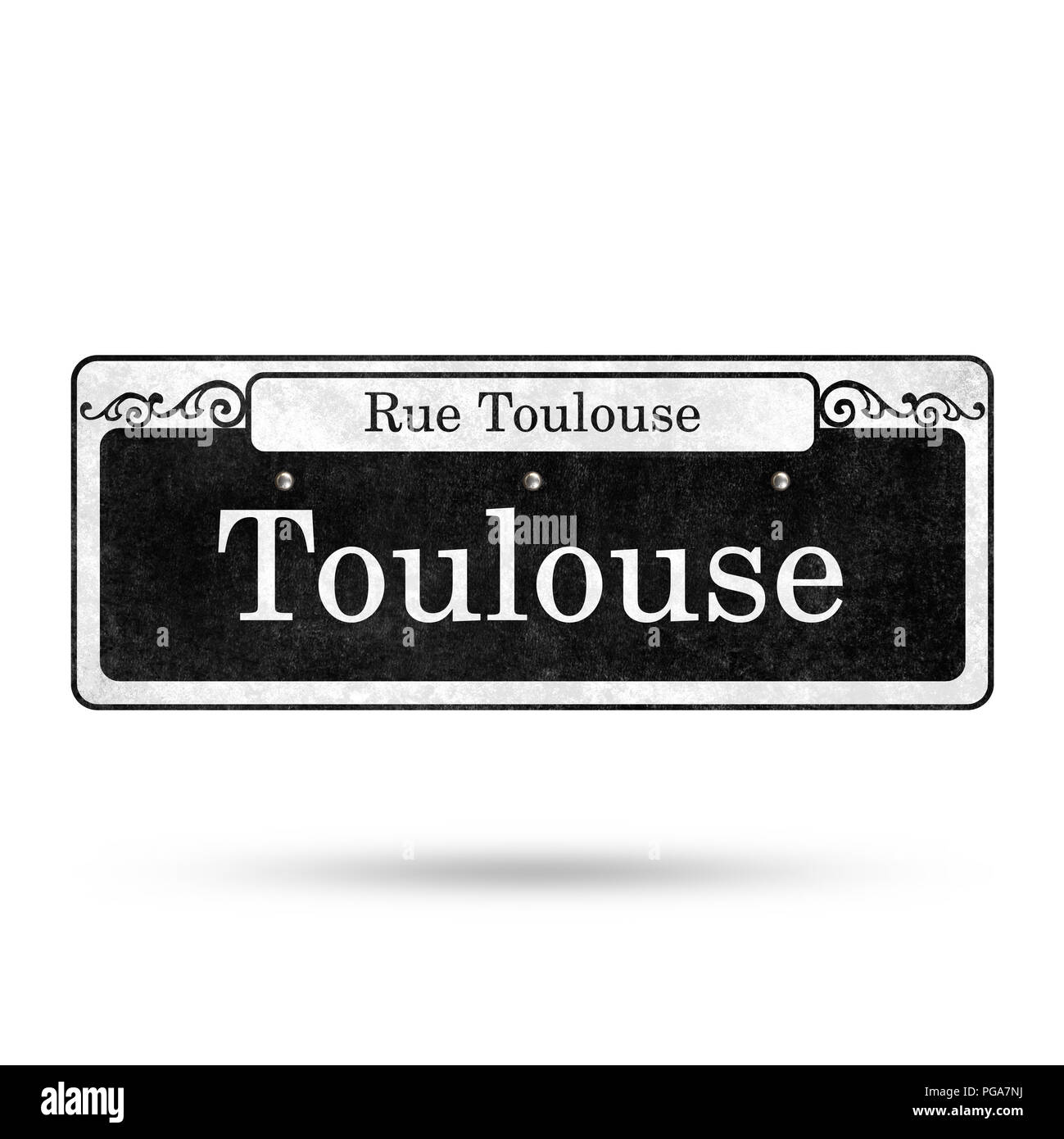 Straßenschilder New Orleans French Quarter Street Name Sammlung Stockfoto