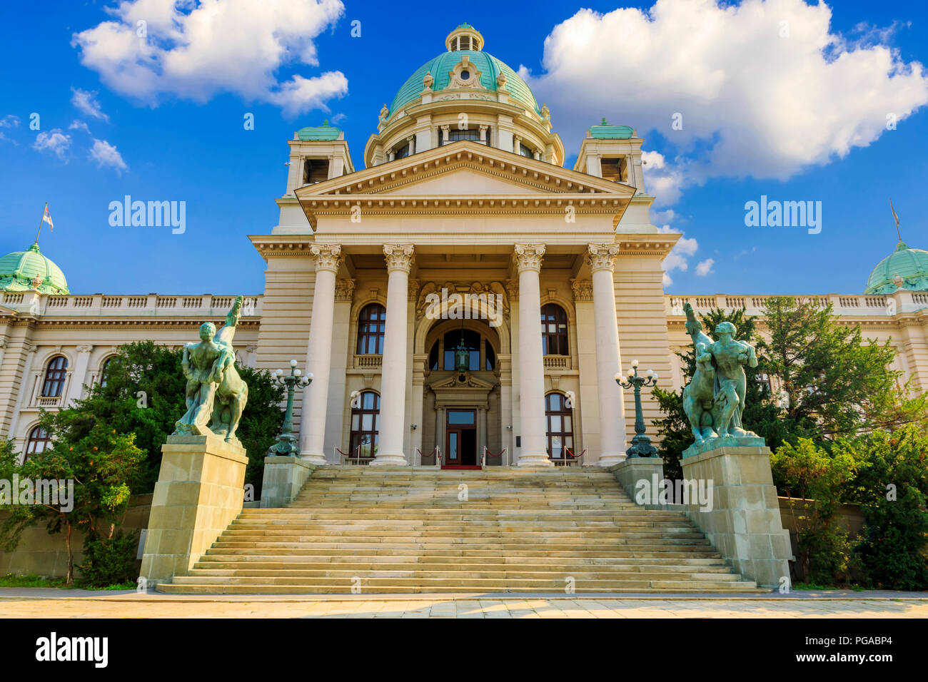 Belgrad, Haus der Nationalversammlung Serbiens Stockfoto