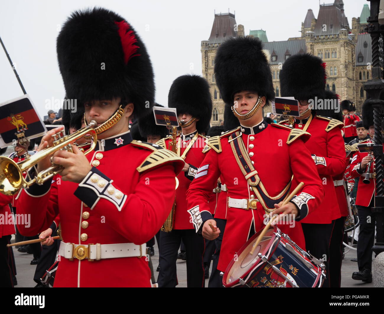 Wachwechsel Zeremonie, kanadischen Parlament, Ottawa Stockfoto