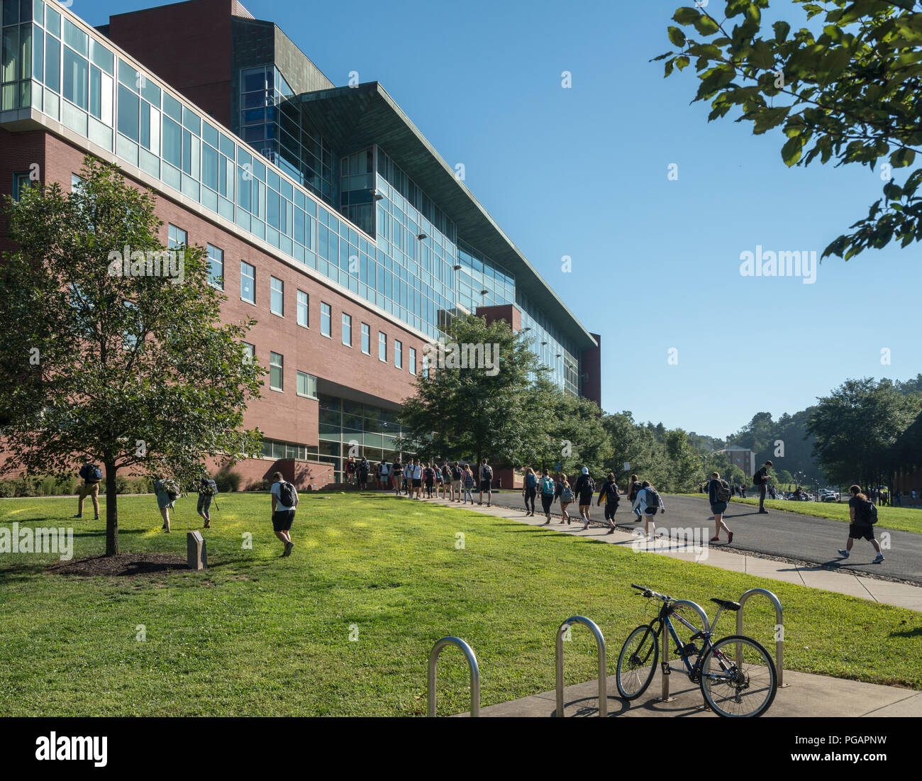 Life Sciences Gebäude an der West Virginia University in Morgantown WV Stockfoto