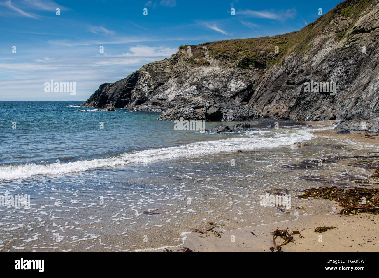 Polurrian Bay, Lizard Halbinsel, Cornwall Stockfoto