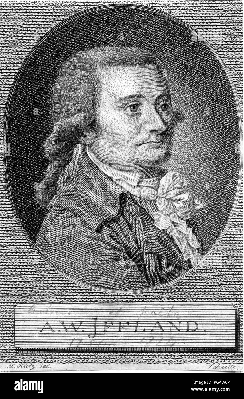 August Wilhelm Iffland. Stockfoto