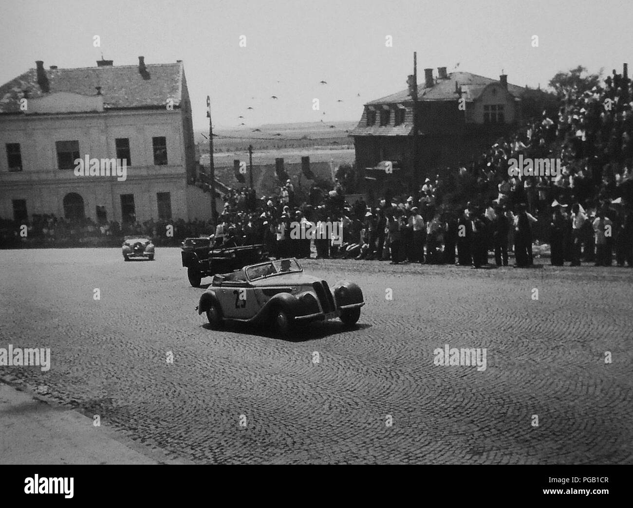 Auto trka 'Grand Prix' na Kalemegdanu, u Beogradu 1939, 12. Stockfoto