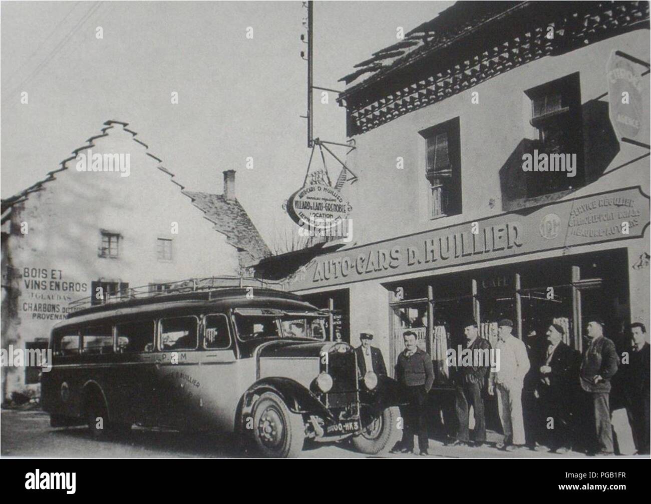 Autocar Huillier. Villard-de-Lans. 1932. Stockfoto