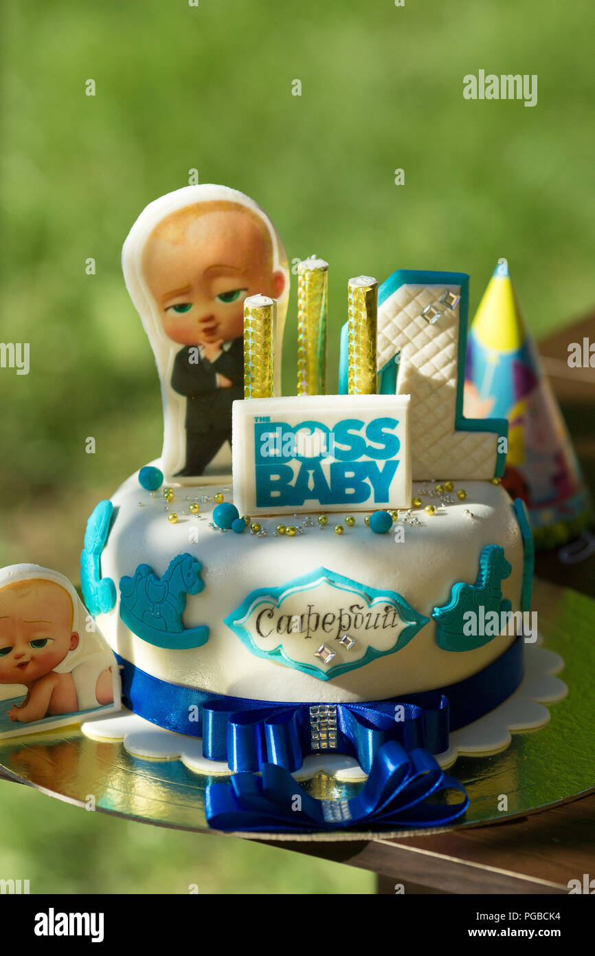 Sehr leckere Desserts im festliche Abende Stockfoto