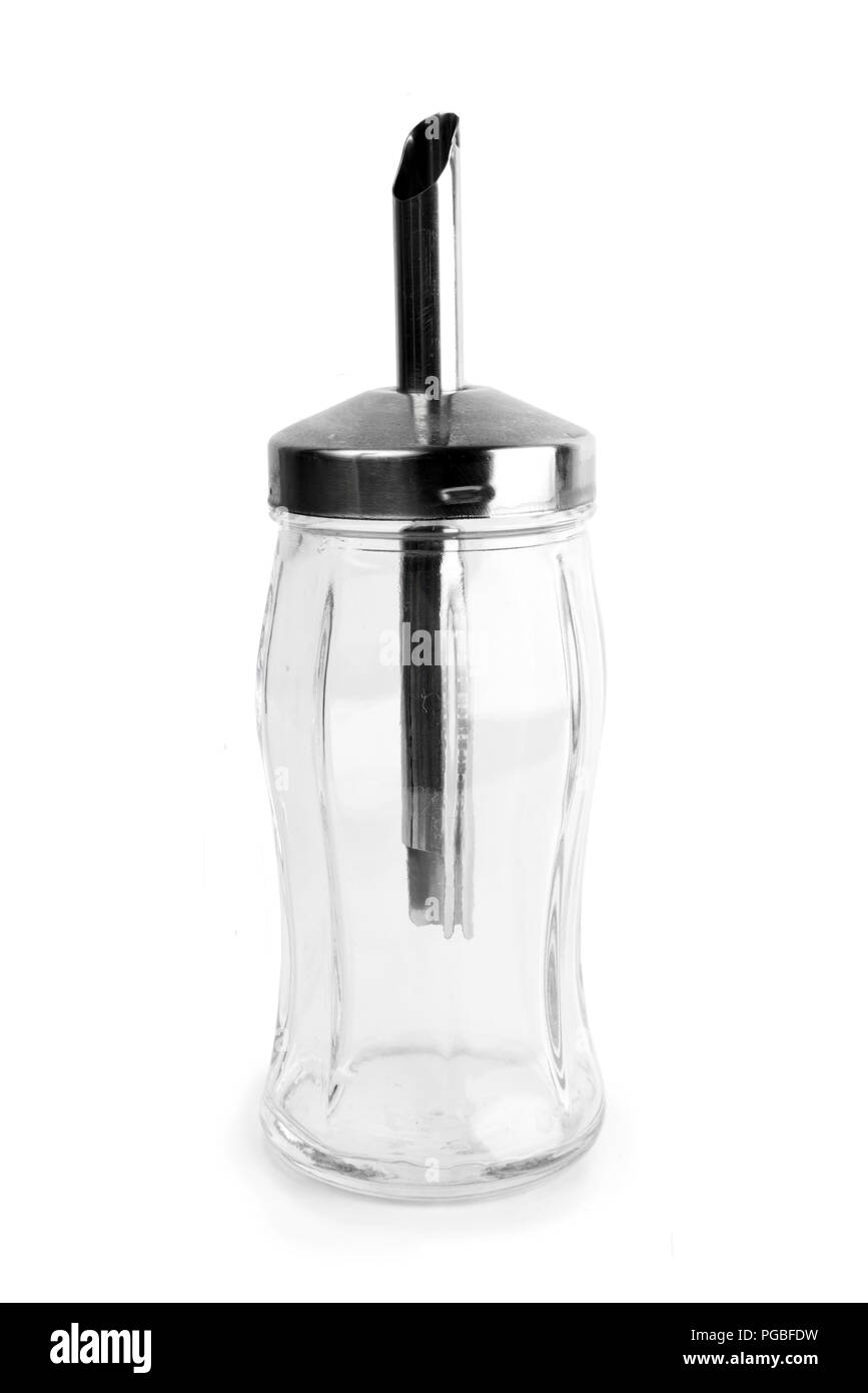 Zuckerdose isoliert auf weißem Hintergrund Stockfoto