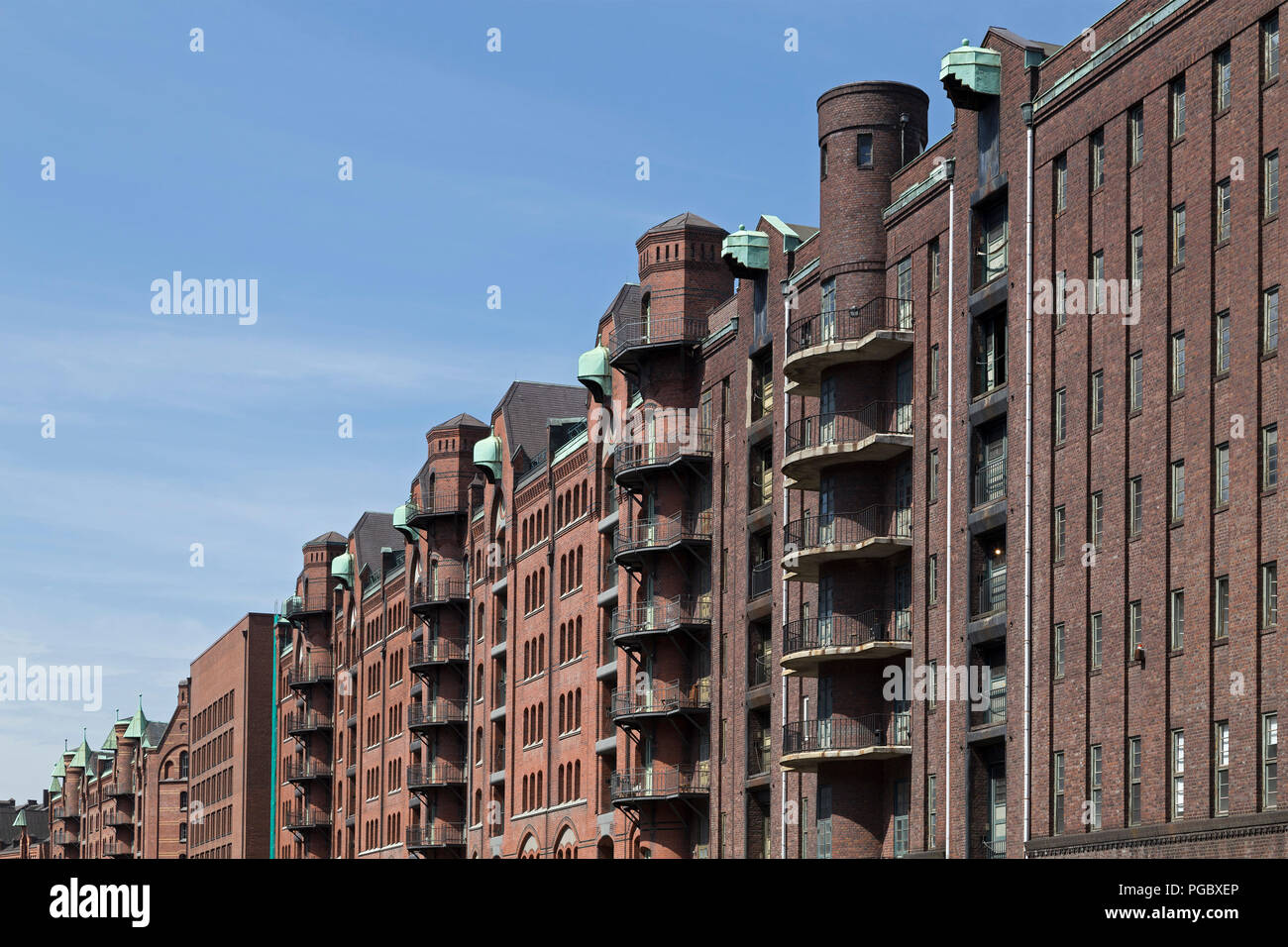 Die Speicherstadt (storehouse District), Hamburg, Deutschland Stockfoto