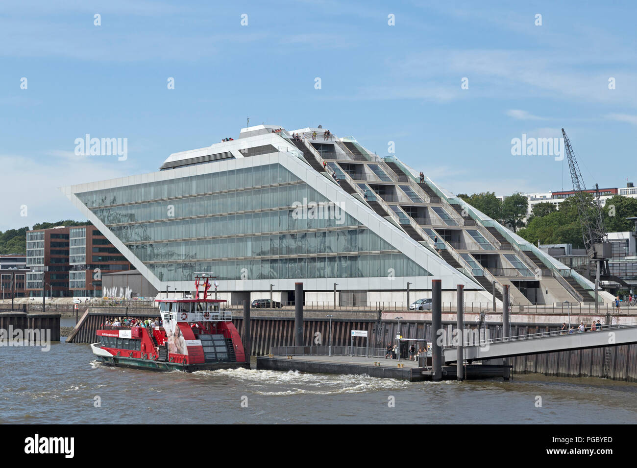 Dockland Gebäude, Hafen, Hamburg, Deutschland Stockfoto
