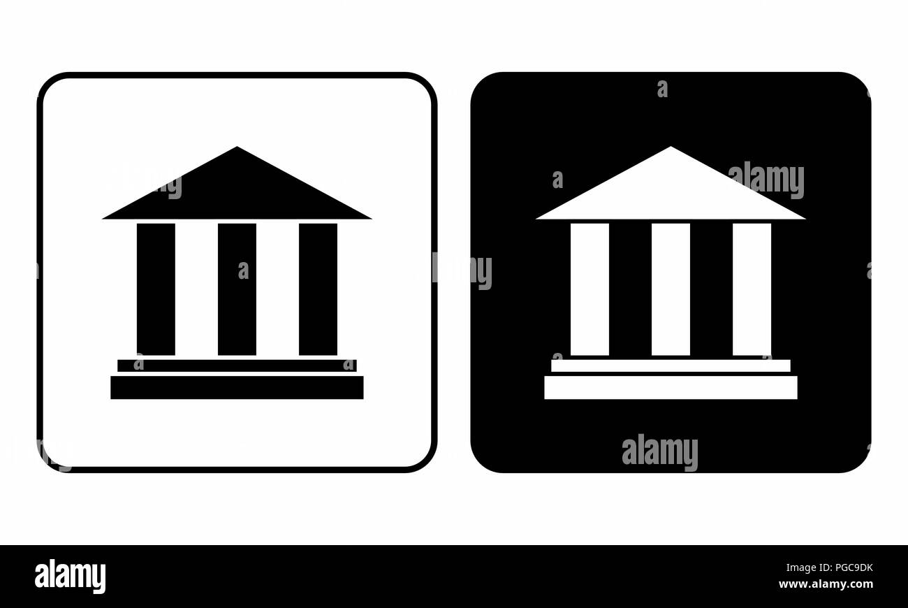 Klassische Architektur Symbole Stock Vektor