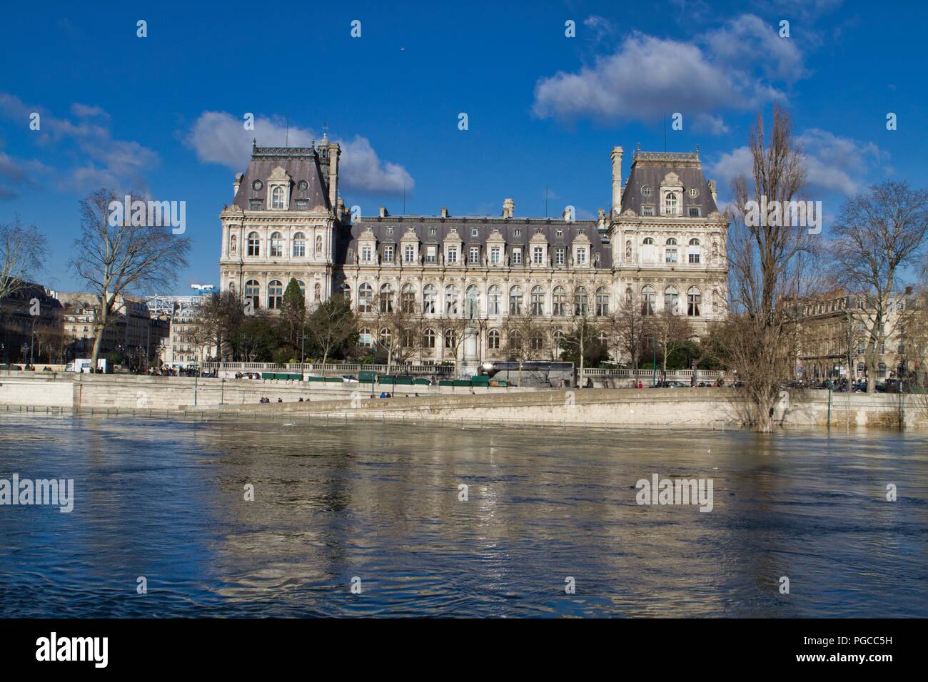 L'Hôtel de Ville (mairie), 4e-Viertel, Paris, Frankreich Stockfoto
