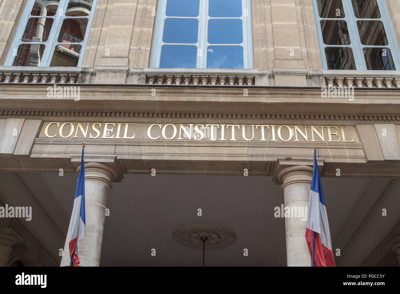 Le Conseil Constitutionnel est Une Institution Française Créée par la Constitution De La Cinquième République du 4 Oktober 1958. Il Veille À la régula Stockfoto