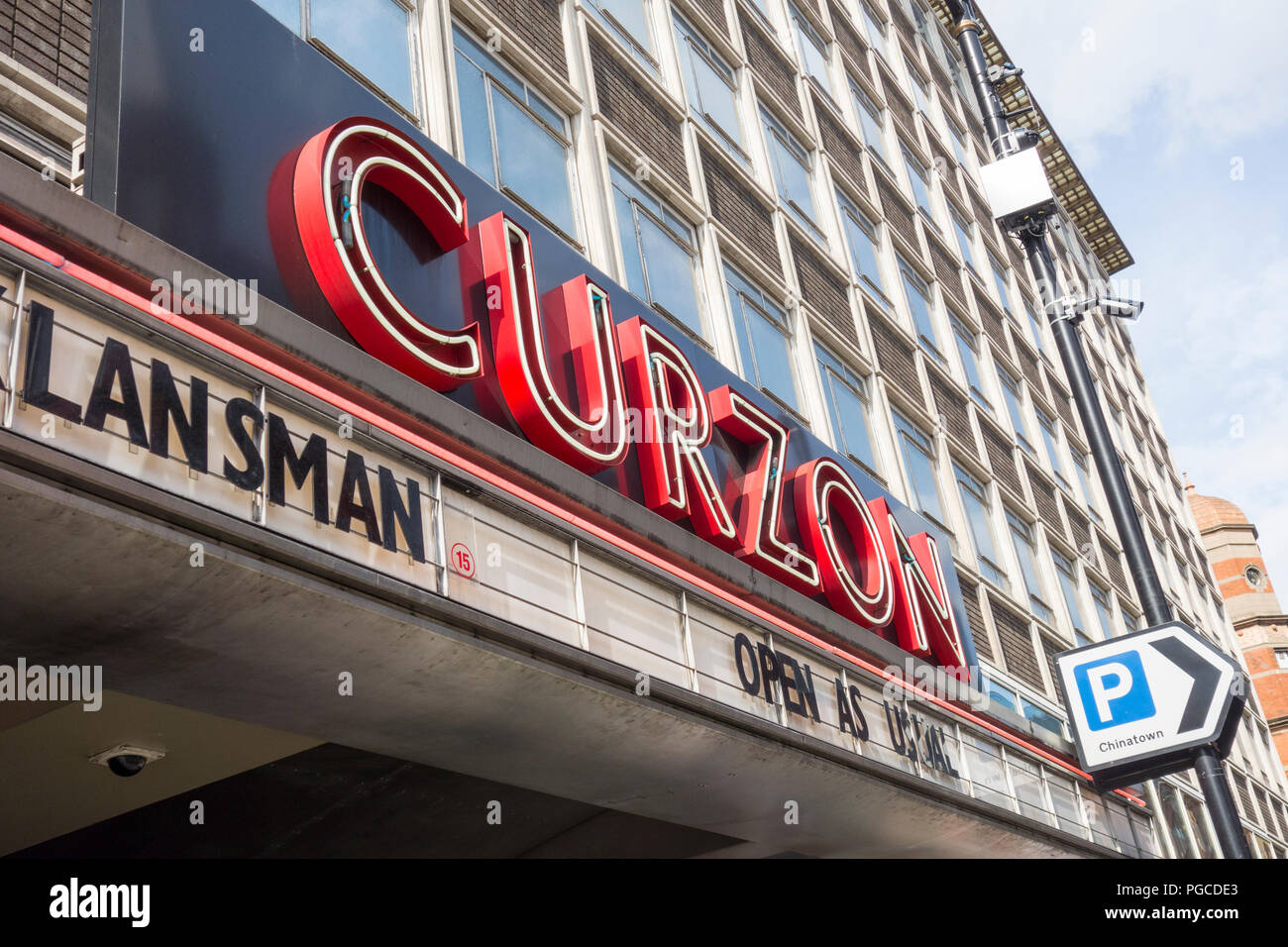 Das Curzon Soho Kino in der Shaftesbury Avenue, London, UK Stockfoto