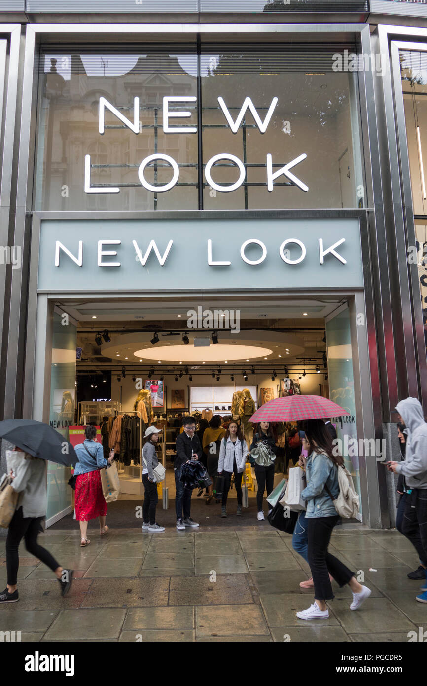 Neuer Look shop vorne, auf der Oxford Street, London, UK Stockfoto