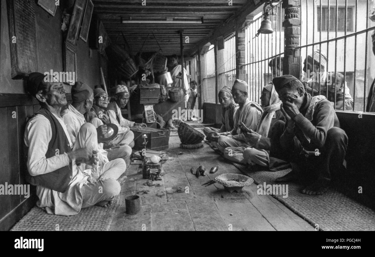 Morgen Musik im Tempel Stockfoto