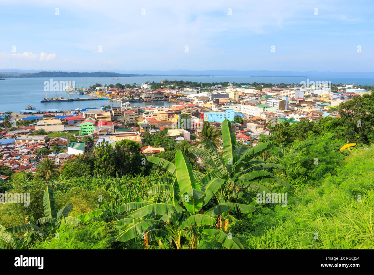 Tacloban City Leyte Philippinen Juni 13 2018 Blick Auf Tacloban City Vom Kalvarienberg Stockfotografie Alamy