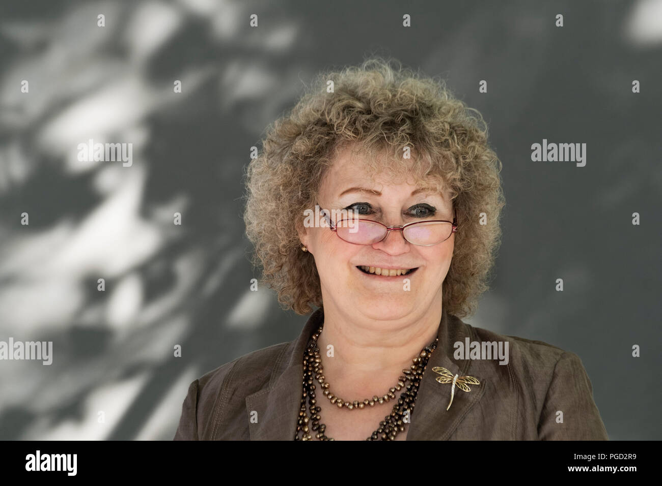 Edinburgh, Schottland, Großbritannien. 25 August, 2018. Abgebildet; Christine Burns ist ein Editor und prominenten Vorkämpfer für die Rechte von transgender Personen. Credit: Iain Masterton/Alamy leben Nachrichten Stockfoto