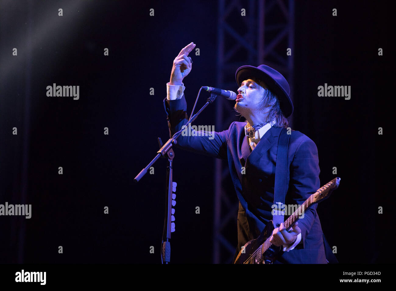 Portsmouth, Großbritannien 24. August 2018. Die Libertines bei siegreichen Festival © Alex Bailey/Alamy leben Nachrichten Stockfoto