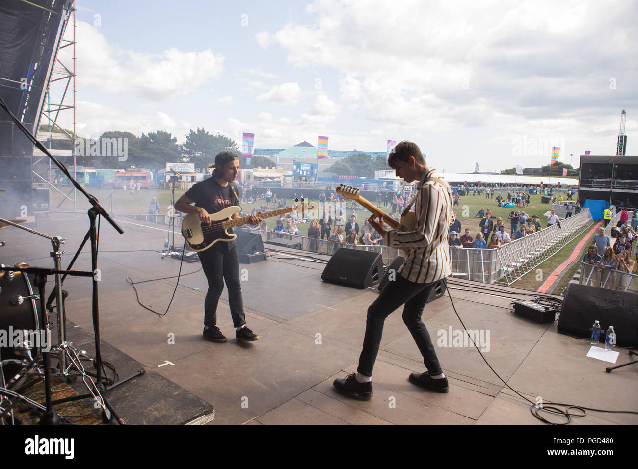 Portsmouth, Großbritannien 25. August 2018. Cassia durchführen Bei siegreichen Festival © Alex Bailey/Alamy leben Nachrichten Stockfoto