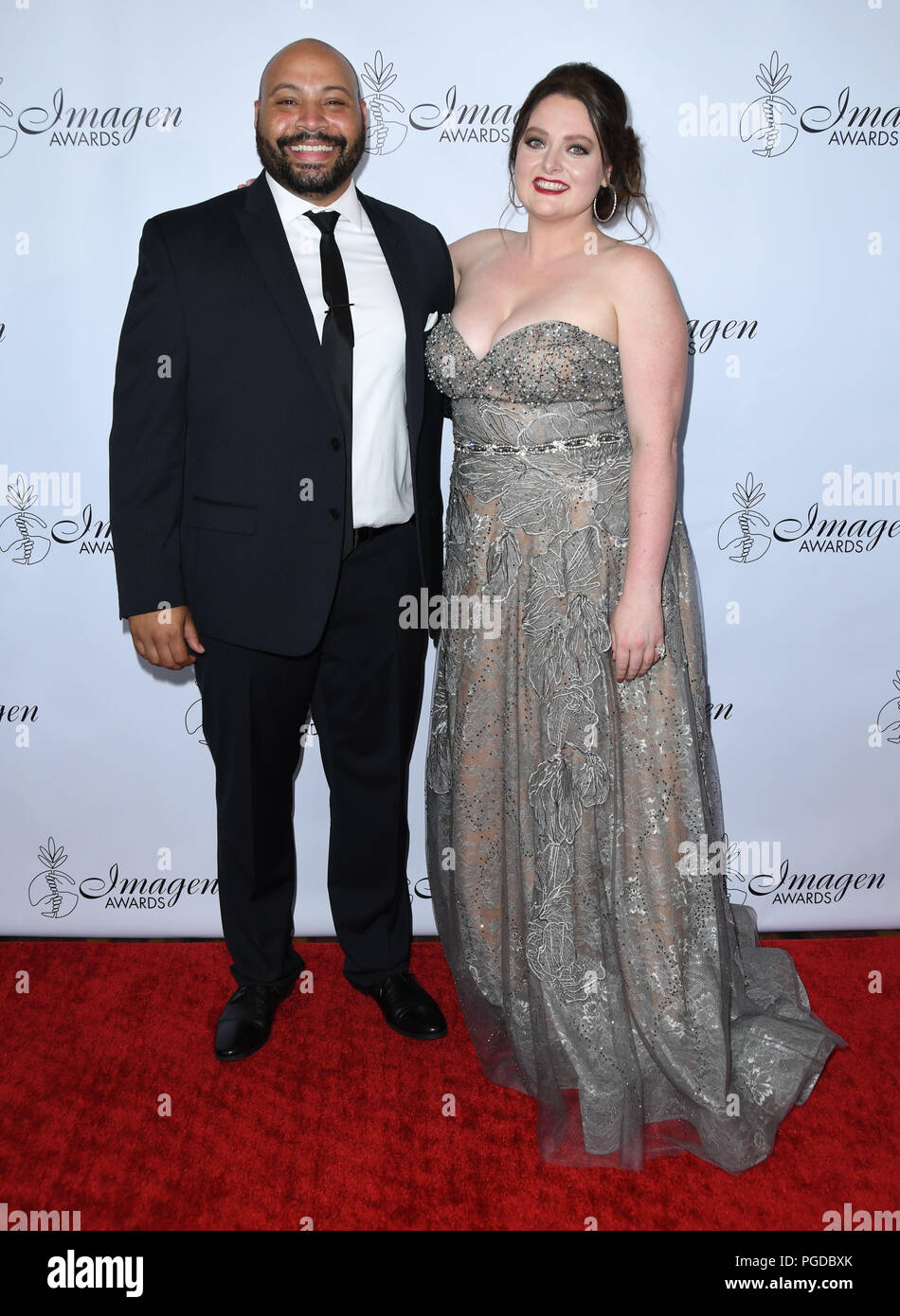 August 25, 2018 - Los Angeles, CA, USA - 25. August 2018 - Los Angeles, Kalifornien - Colton Dunn, Laura Ash. 33. jährlichen Bilder Awards statt im JW Marriott Los Angeles bei LA Live. Photo Credit: Birdie Thompson/AdMedia (Credit Bild: © Birdie Thompson/AdMedia über ZUMA Draht) Stockfoto