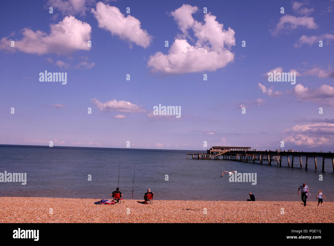 Küstenstadt deal in East Kent uk august 2018 Stockfoto