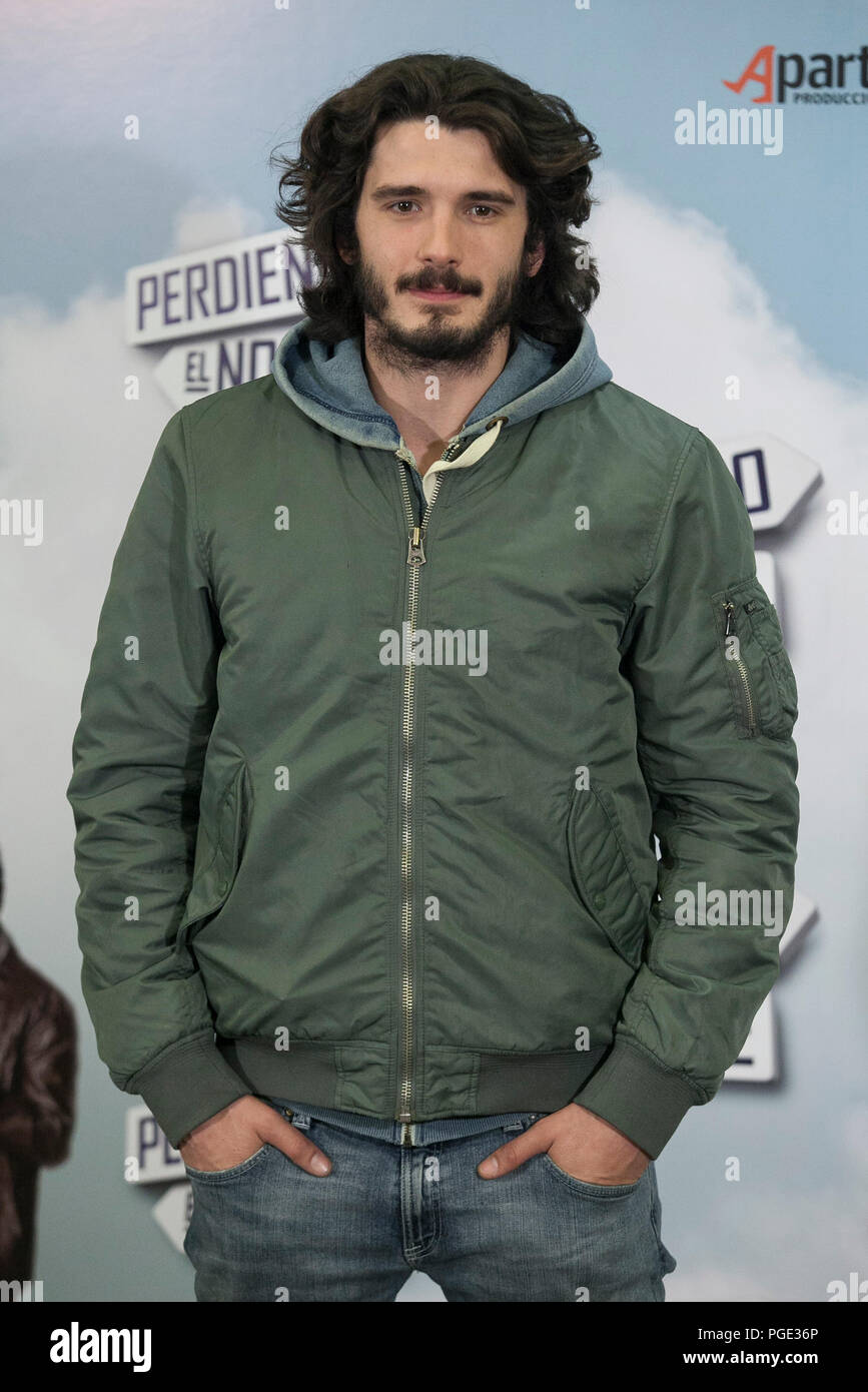 Schauspieler Yon Gonzalez wirft während der 'Perdiendo El Norte" Filmvorführung photocall in Madrid, Spanien. März 03, 2015. (ALTERPHOTOS/Victor Blanco) Stockfoto