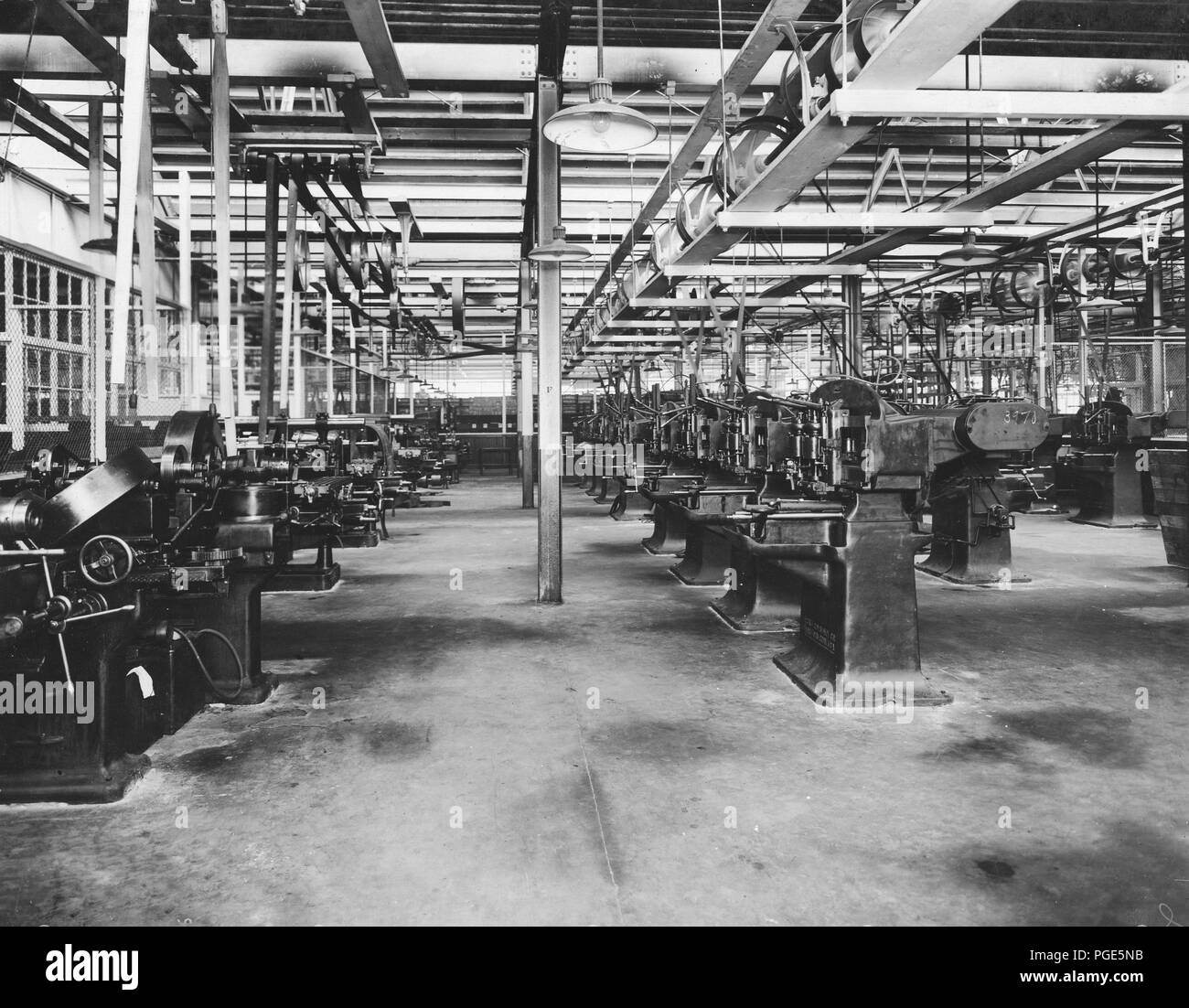 Flugzeug Teile Fabrik während des Ersten Weltkrieges Stockfoto