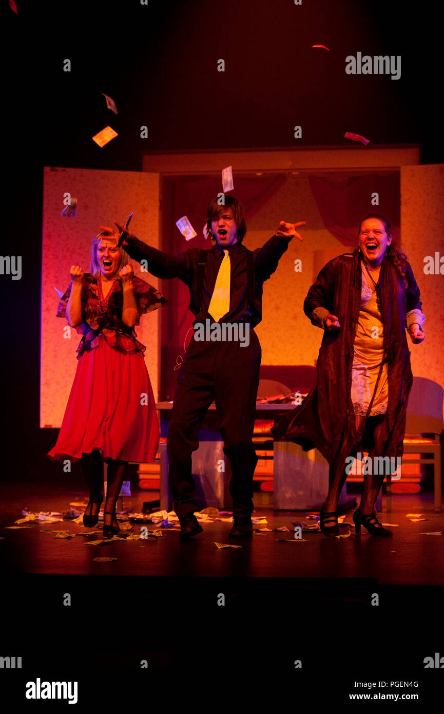 Die Broederscholen und die Heilig Hart-Basisschool Tereken aus Sint-Niklaas durchführen das Musical Annie (Belgien, 13/02/2009) Stockfoto