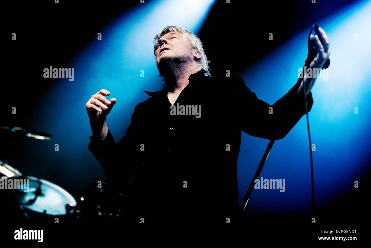 Belgische Sänger Arno im Konzert in der Crammerock Festival in Stekene (Belgien, 07/09/2013) Stockfoto