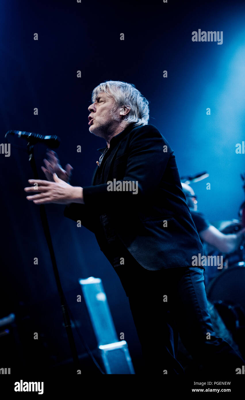 Belgische Sänger Arno im Konzert in der Crammerock Festival in Stekene (Belgien, 07/09/2013) Stockfoto