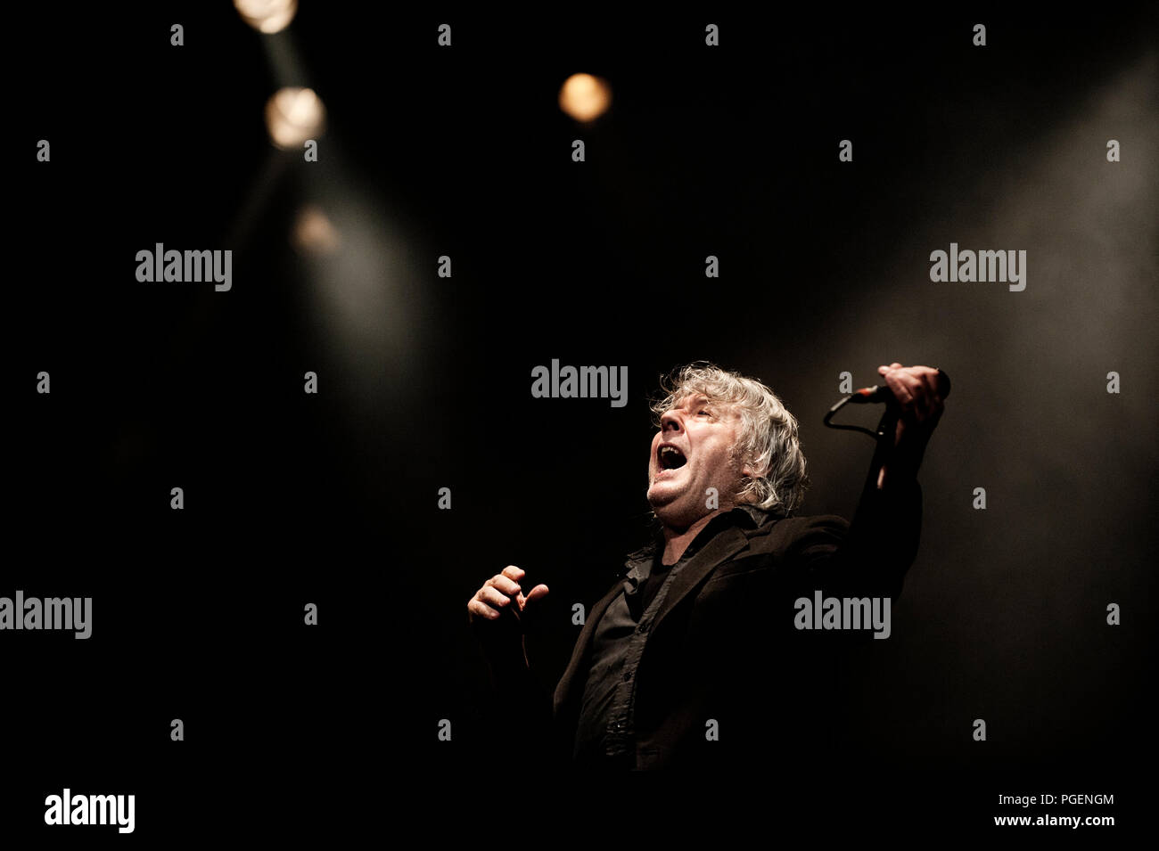 Konzert des Belgischen rock Sänger Arno seinen 65. Geburtstag feiert in seiner Geburt Stadt Ostend (Oostende, 22/05/2014) Stockfoto