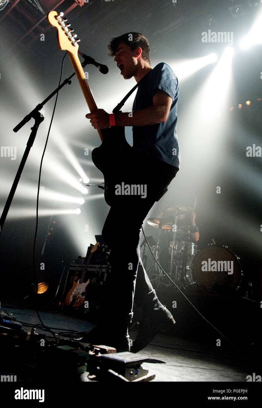 Belgische Rockband Balthazar im Konzert in der Botanique, Brüssel (Belgien, 22/09/2010) Stockfoto