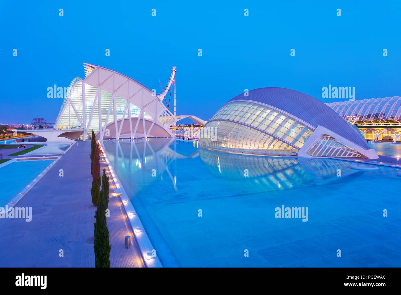 Stadt der Künste und Wissenschaften, Valencia, Spanien, Europa Stockfoto