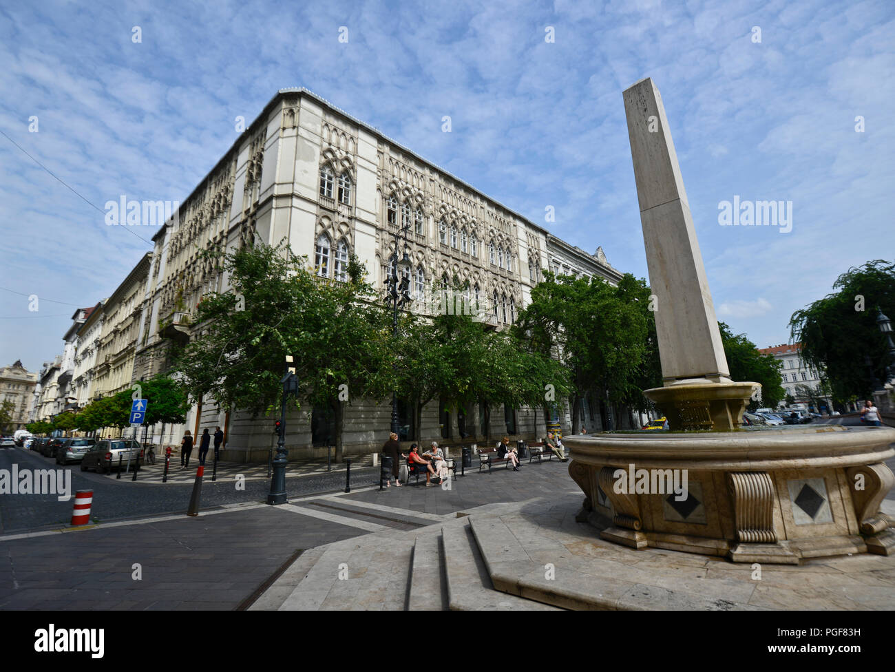 Saint Stephen Square, Budapest, Ungarn Stockfoto