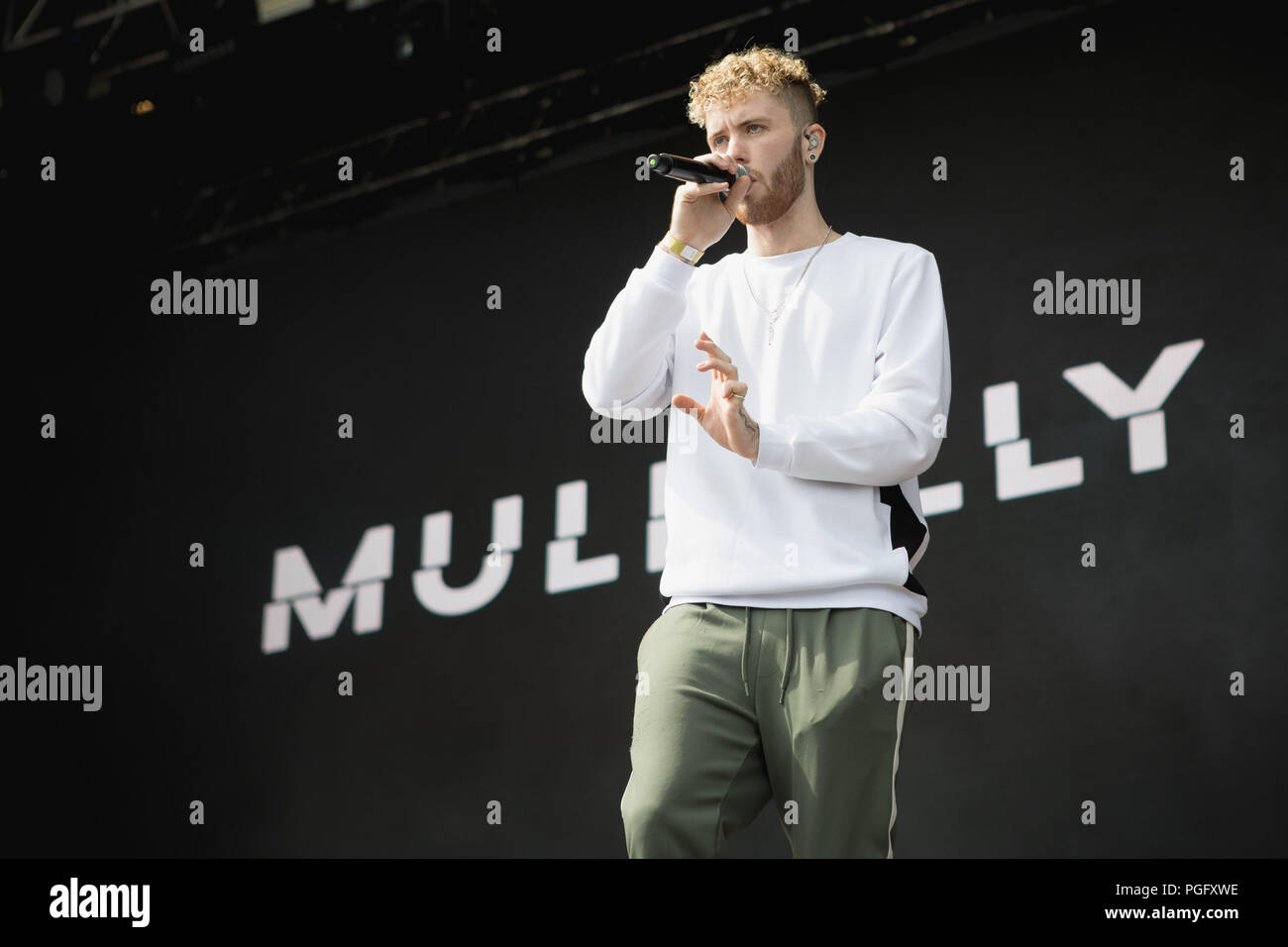 Portsmouth, Großbritannien 25. August 2018. Mullally bei siegreichen Festival © Alex Bailey/Alamy leben Nachrichten Stockfoto