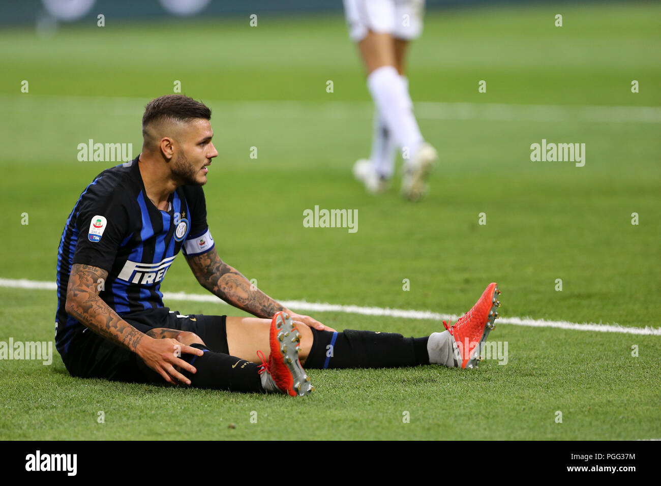 Mailand, Italien. 26 August, 2018. Mauro Icardi des FC Internazionale enttäuscht während der Serie A-Spiel zwischen dem FC Internazionale und Torino Fc. Stockfoto