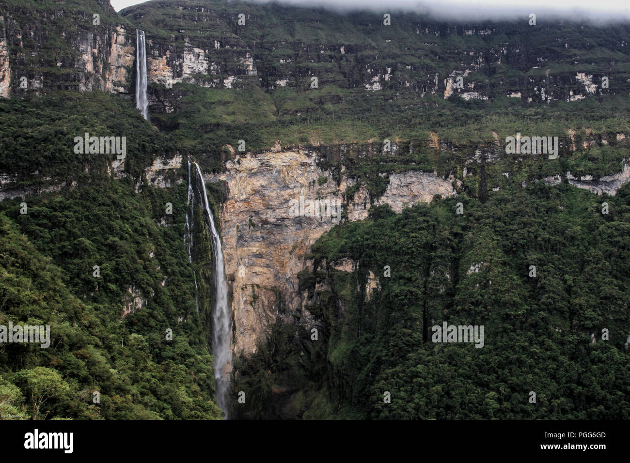 Gocta Wasserfall in Amazonas, Peru Stockfoto