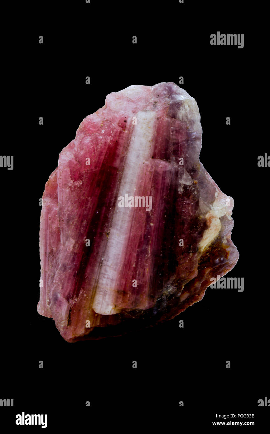 Rosa Turmalin ein primärer Stein der Herzchakra, Kristall, Kristalle Stockfoto
