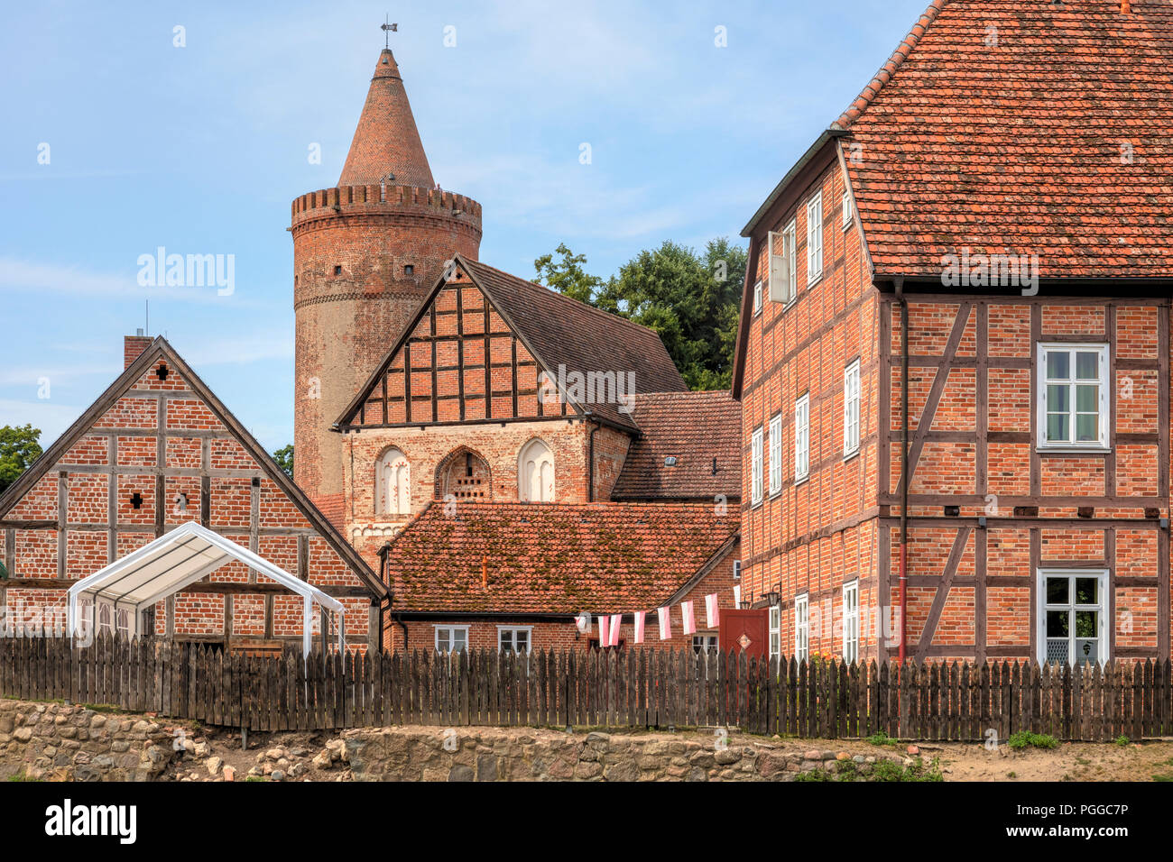 Burg Stargard, Neubrandenburg, Mecklenburg-Vorpommern, Deutschland, Europa Stockfoto