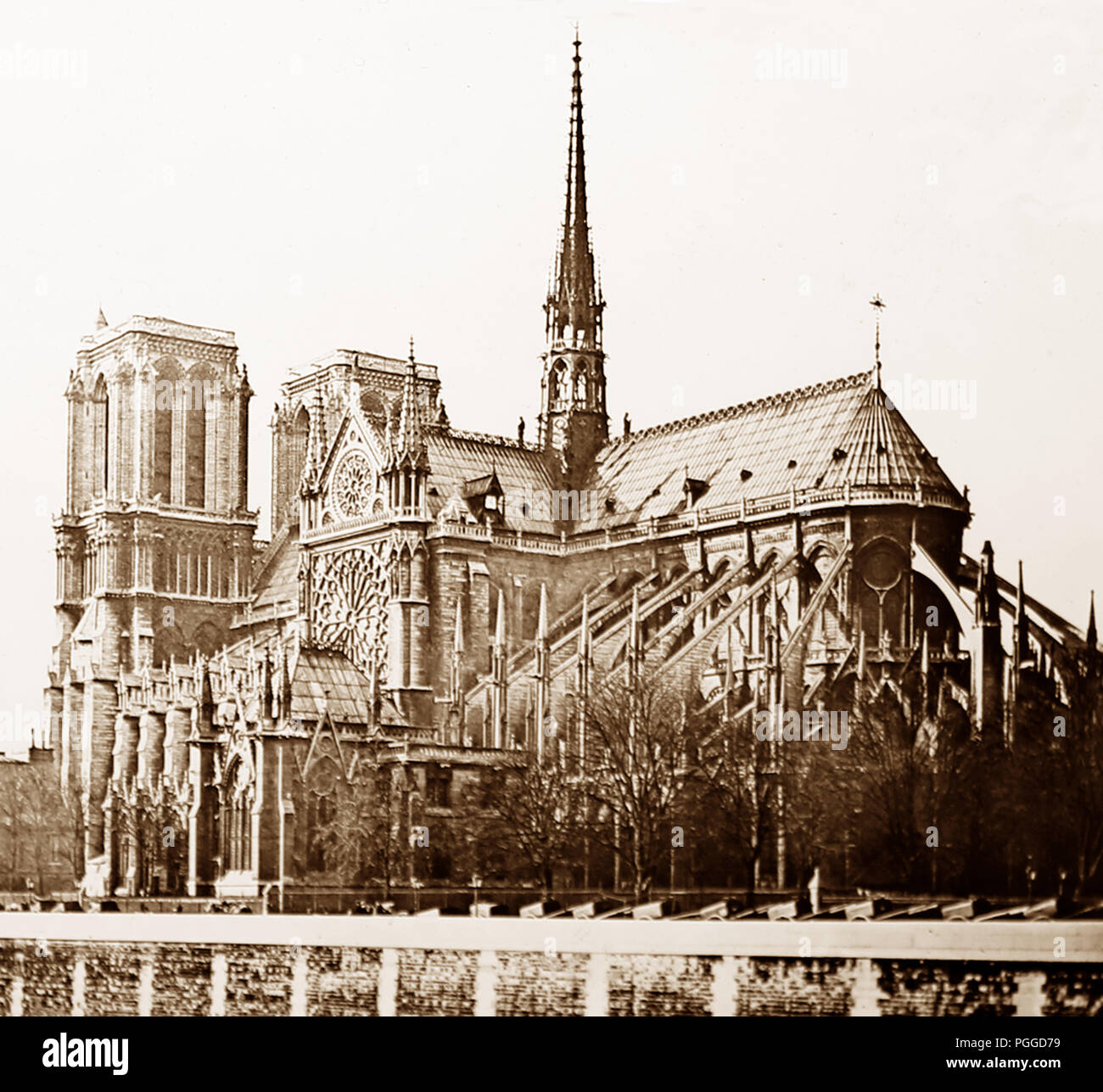 Kathedrale Notre Dame, Paris, Frankreich, 1900 Stockfoto