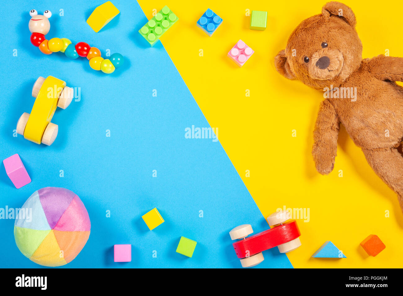 Telaio bambini giocattoli per con legno di orsacchiottomacchinina di Y7b6gyvf