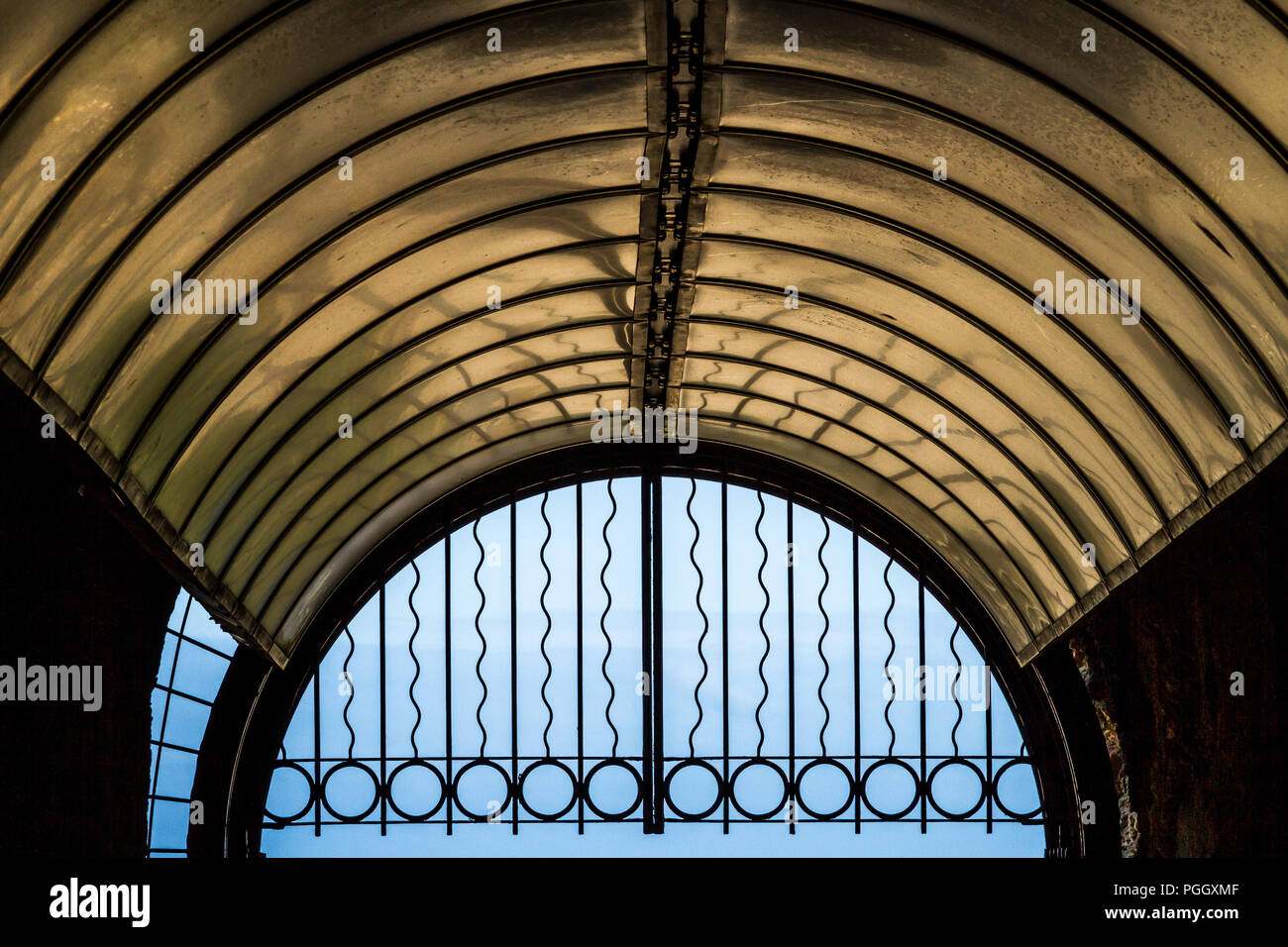 Round House Tunneldecke in Fremantle Stockfoto