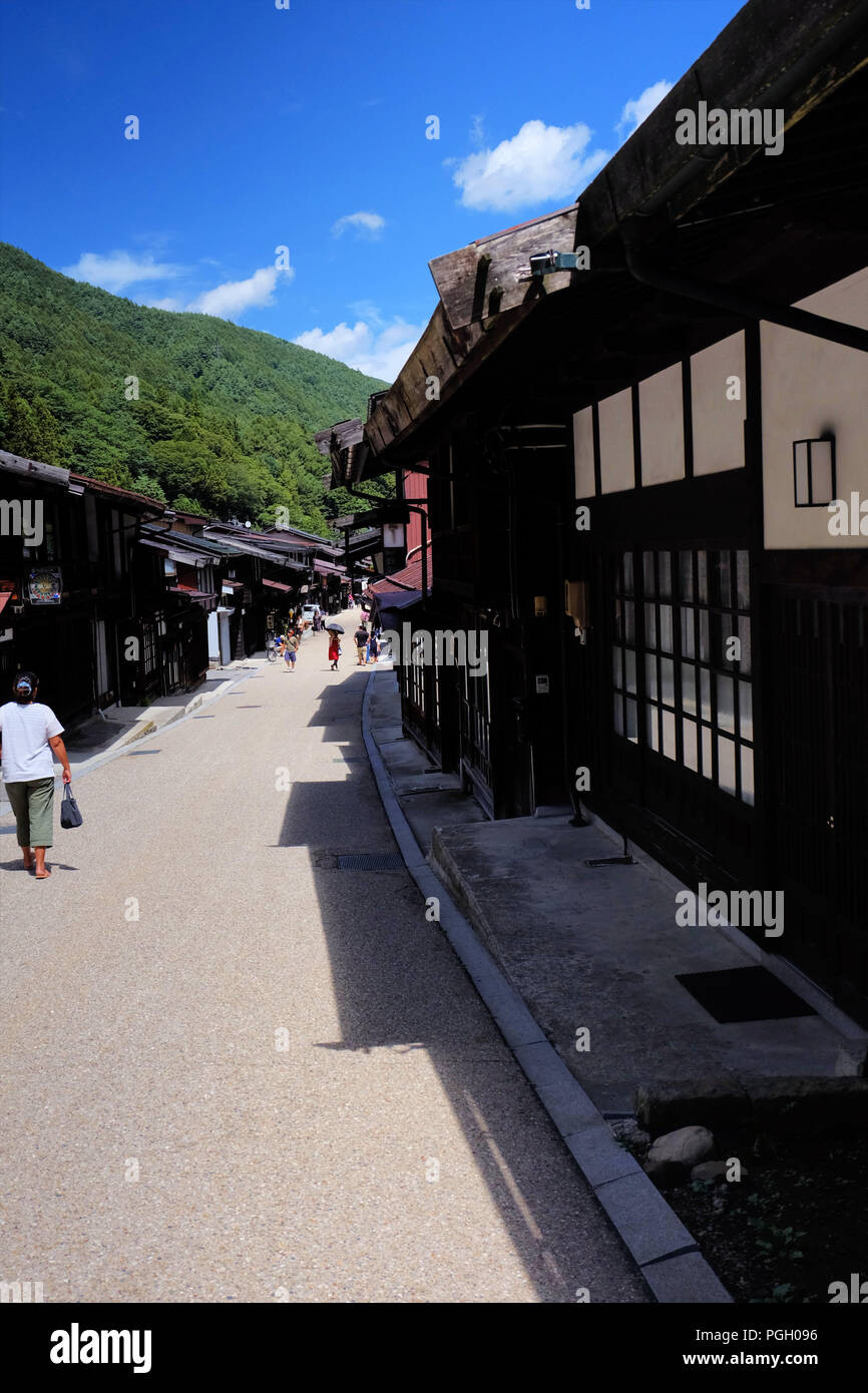 Narai-Juku, die Post eine Stadt Der nakasendo Trail, Kapan Stockfoto