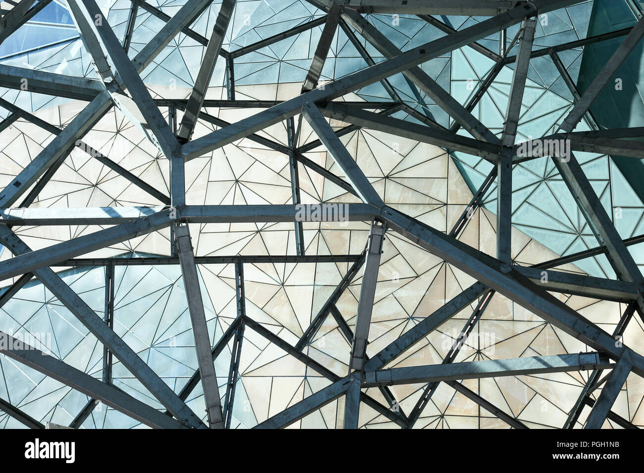 Das Atrium, ACMI Gebäude, Federation Square, Melbourne, VIC Stockfoto