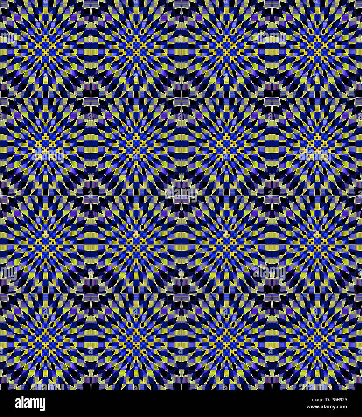 Nahtlose Hintergrund. Abstrakte kaleidoskopartige Muster Stockfoto