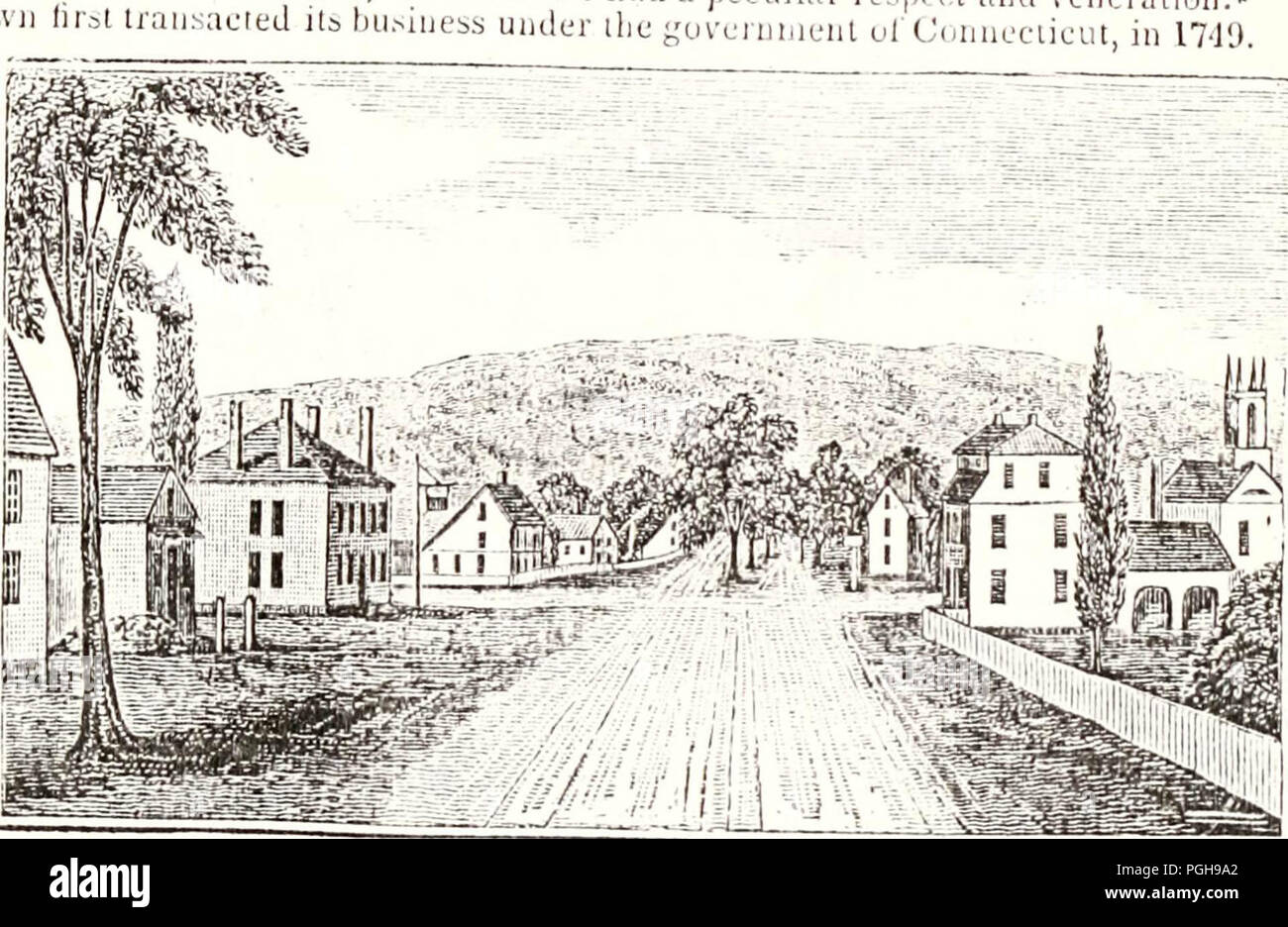 Connecticut historische Sammlungen, die eine allgemeine Sammlung von interessanten Fakten, Traditionen, Biographische Skizzen, Anekdoten, &c. In Bezug auf die Geschichte und Altertümer von jeder Stadt in Connecticut, mit geographischen Beschreibungen Stockfoto