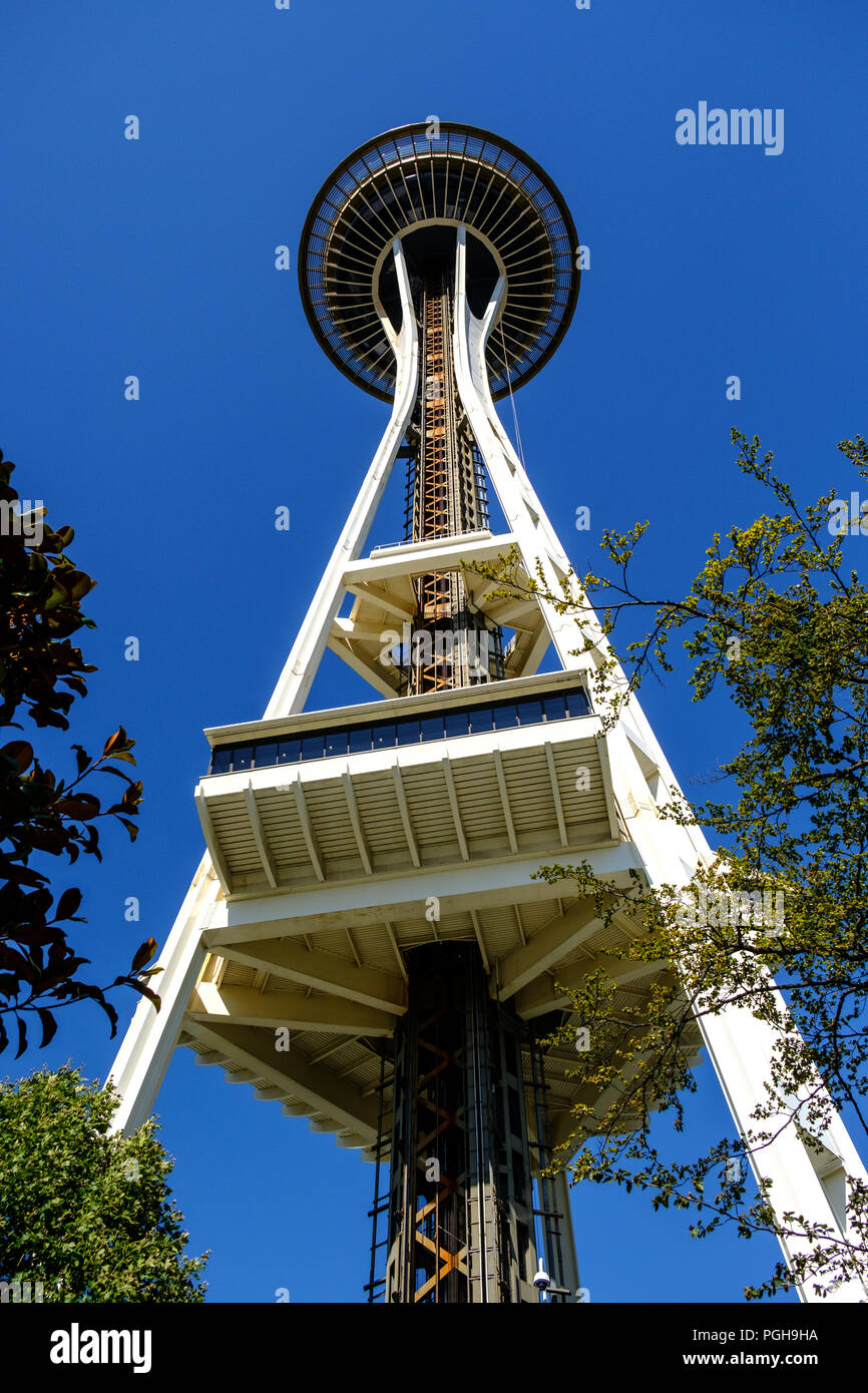 Space Needle, das Seattle Center, Seattle, USA Stockfoto