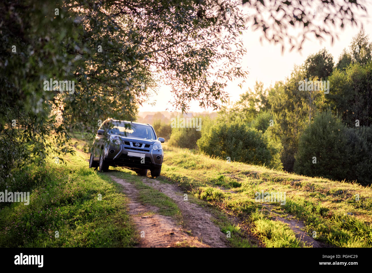 Nissan X-Trail. Moskau, Russland. 24. August 2018 Stockfoto