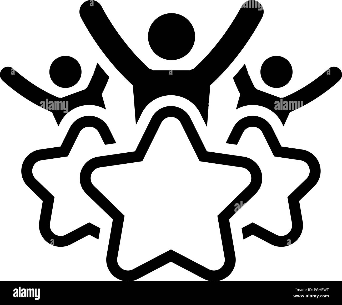 Kunden Erfahrung Symbol Leitung. Stock Vektor